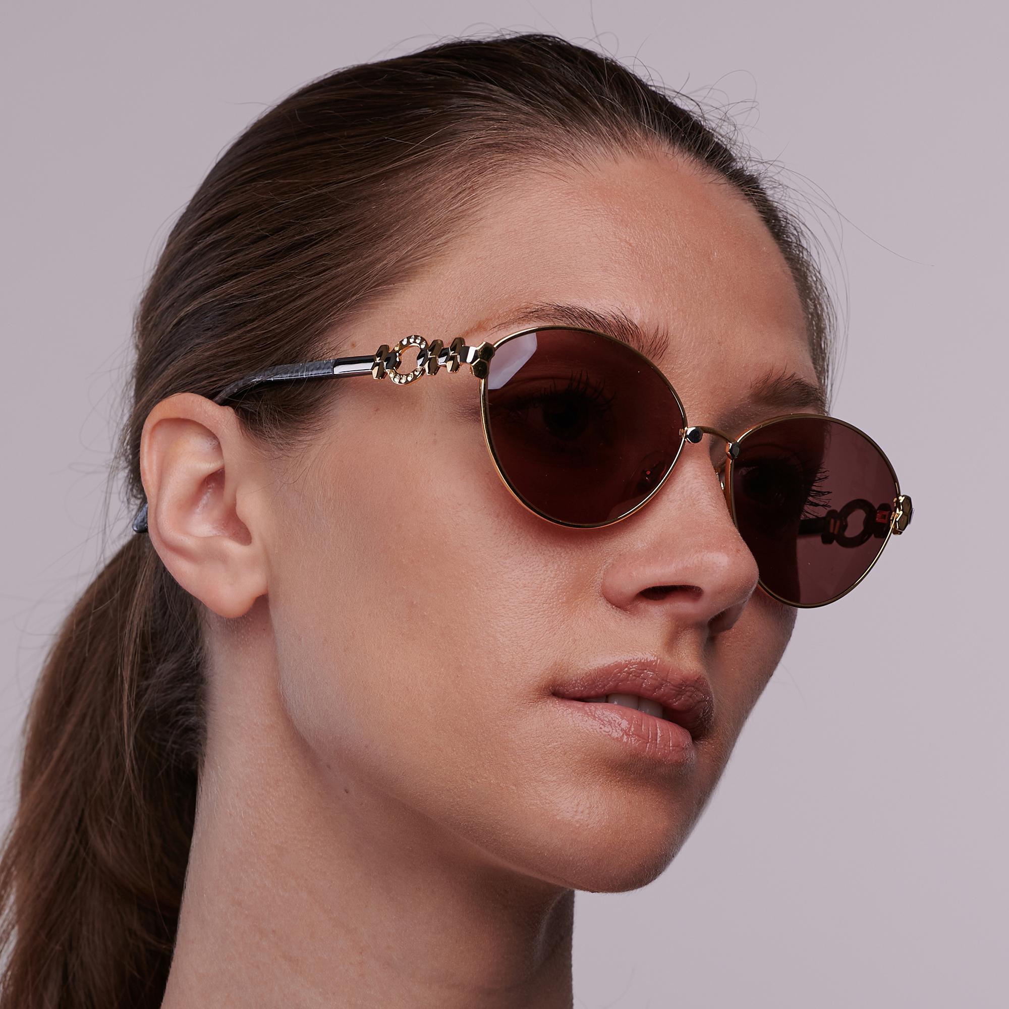 Simonetta Ravizza vintage sunglasses with stones For Sale 1
