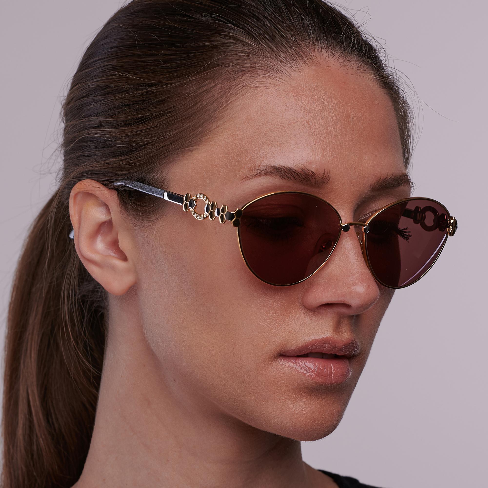 Simonetta Ravizza vintage sunglasses with stones For Sale 3