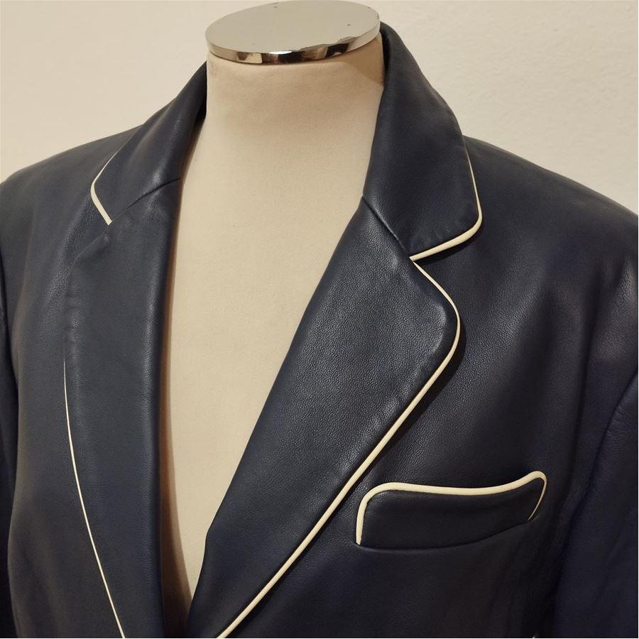 Black Simonetta Ravizza Voile jacket size 46 For Sale