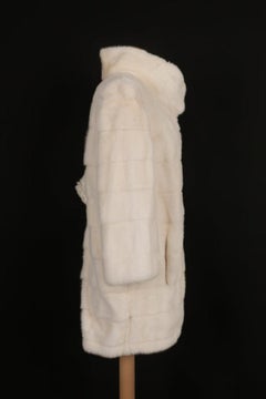 Simonetta Ravizza Cappotto di visone bianco