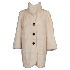 Simonetta Ravizza White Mink Coat
