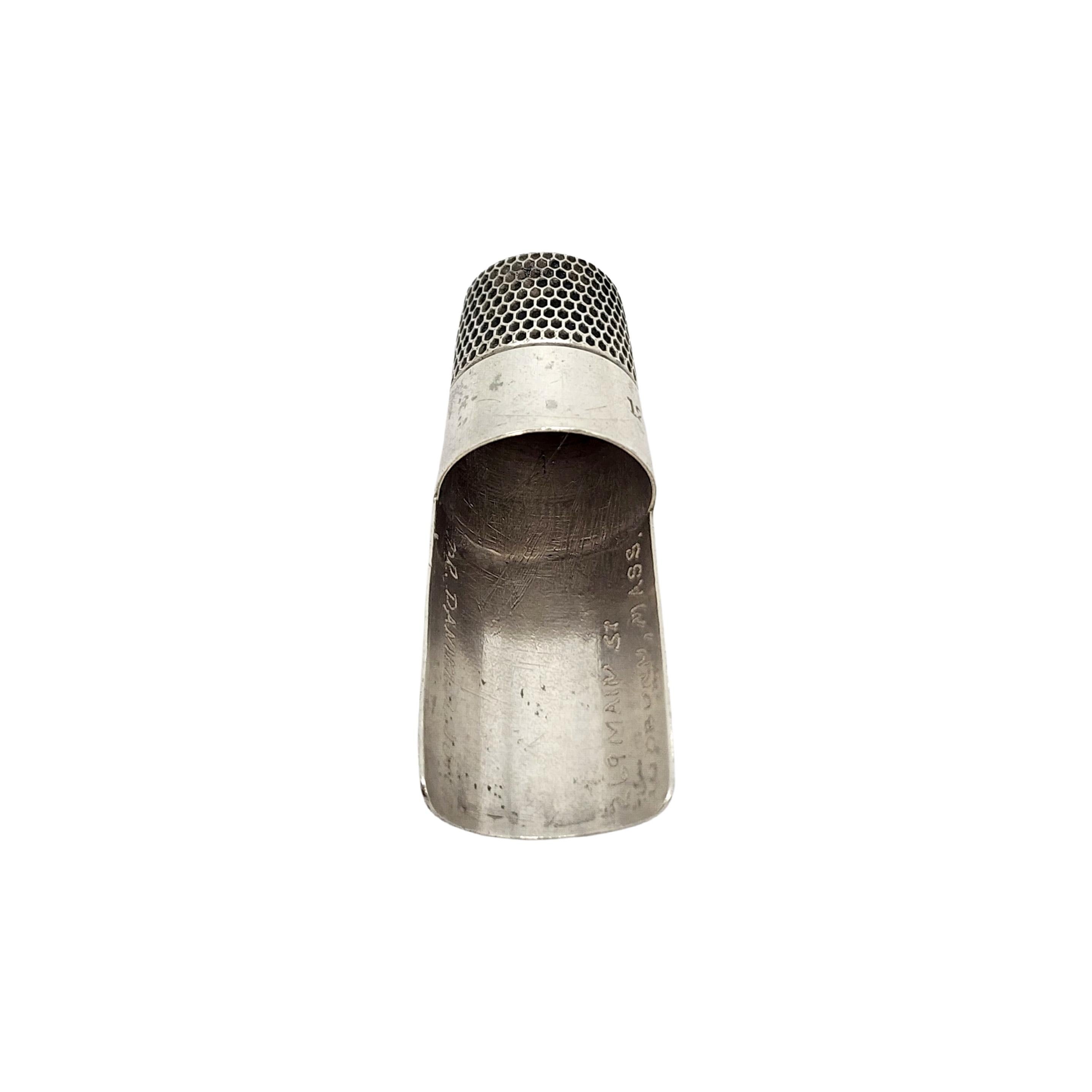 Simons Bros Sterling Silver Long Thimble For Sale 3