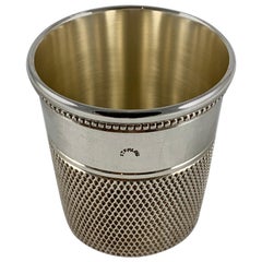 Simons Bros:: Sterling Silber Fingerhut zwei Unzen. Jigger Maßnahme oder Shot Cup Bar Tool