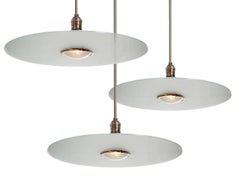 Simple and Elegant Frosted Glass Disc Pendent