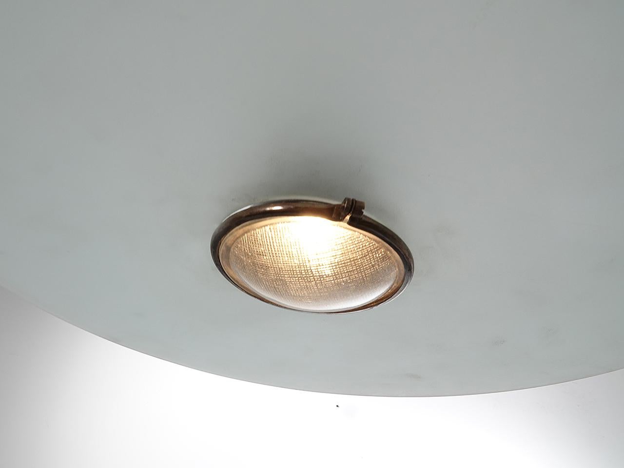 glass disc pendant light