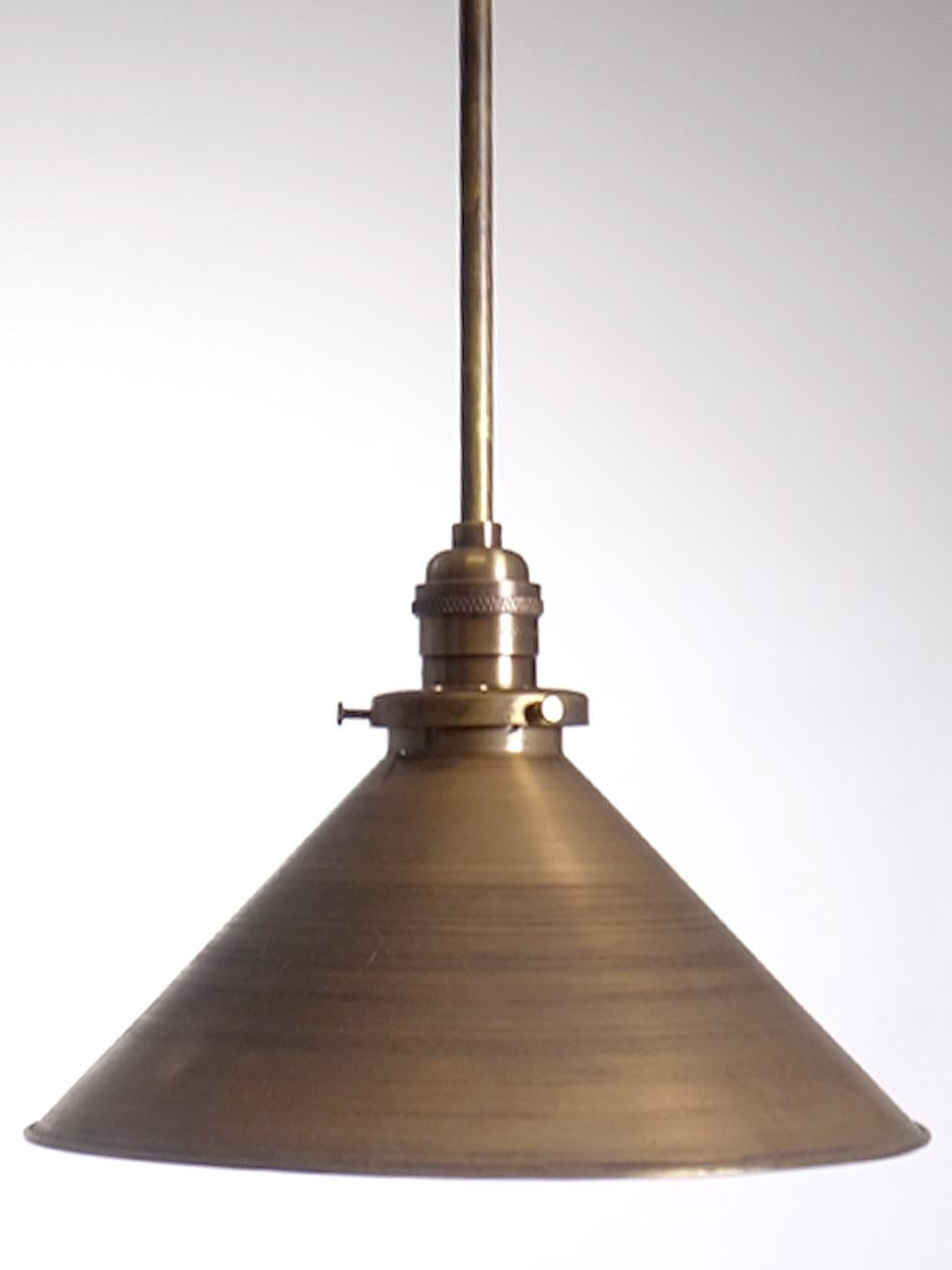 Industrial Simple and Elegant Spun Brass Shade
