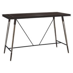 Simple and Modern Wood Zaragoza Console with Bone Inlays