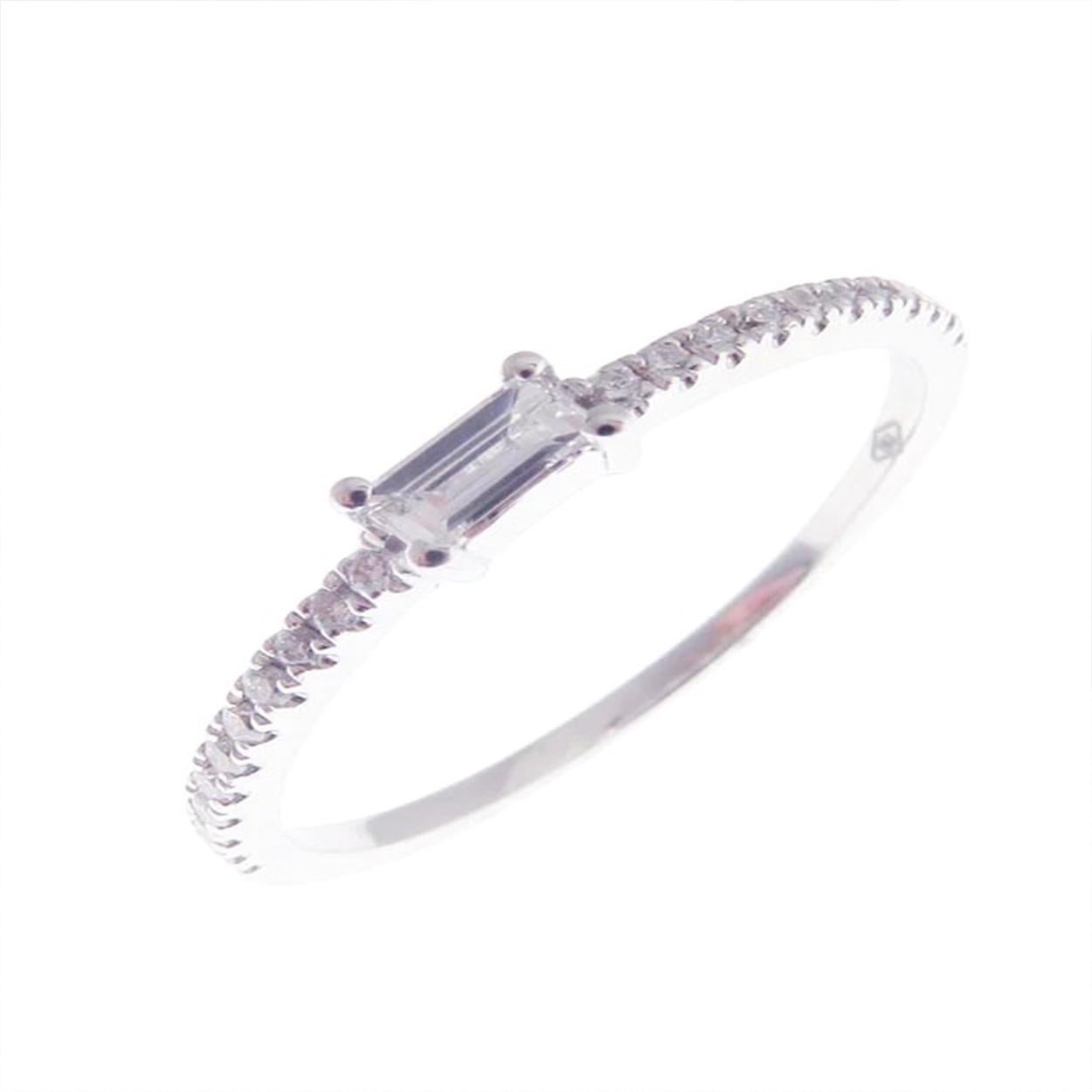 For Sale:  Simple Baguette-1 Diamond Ring 3