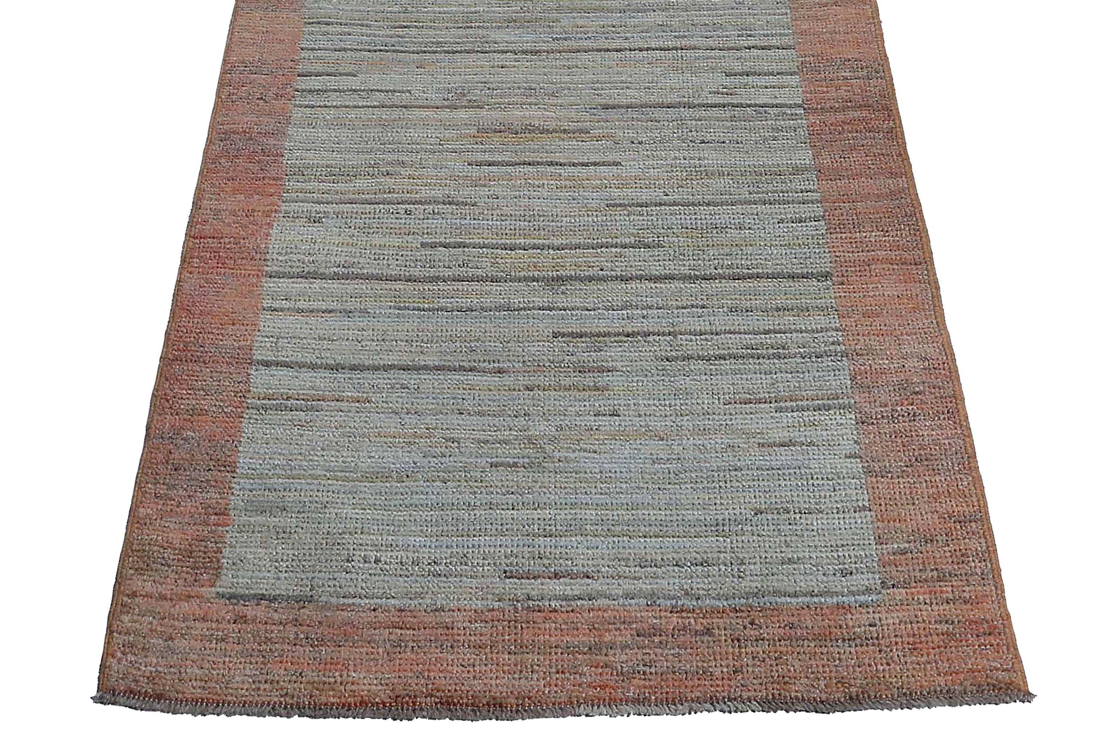 Afghanistan Oushak-Läufer Oushak Circa 1990 - Wolle Elfenbein Orange Design - 95493 im Angebot 3