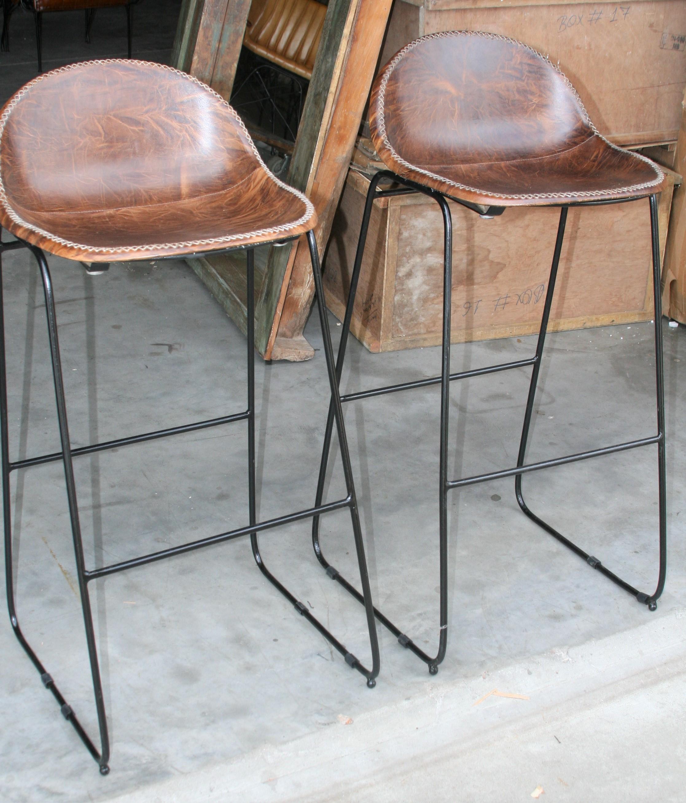 The first thing people will notice is the quality pf this bar stool. The leather is handstitched and the iron work is hand forged. It will last generations. The price is the lowest for bar stools like this. It is the product of the leather design