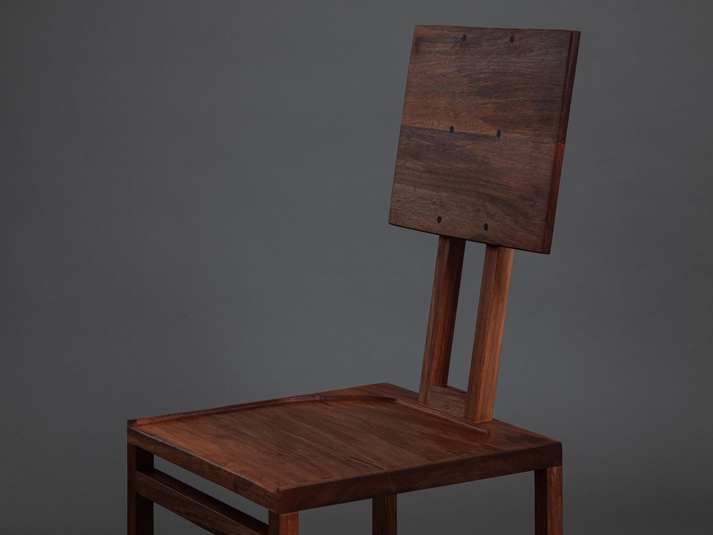 The Simple Chair. Solid Wood and Nothing Else Design by Amilcar Oliveira In New Condition For Sale In São Paulo, SP