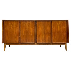 Simple + Classic Walnut Mid-Century Modern Credenza by American of Martinsville