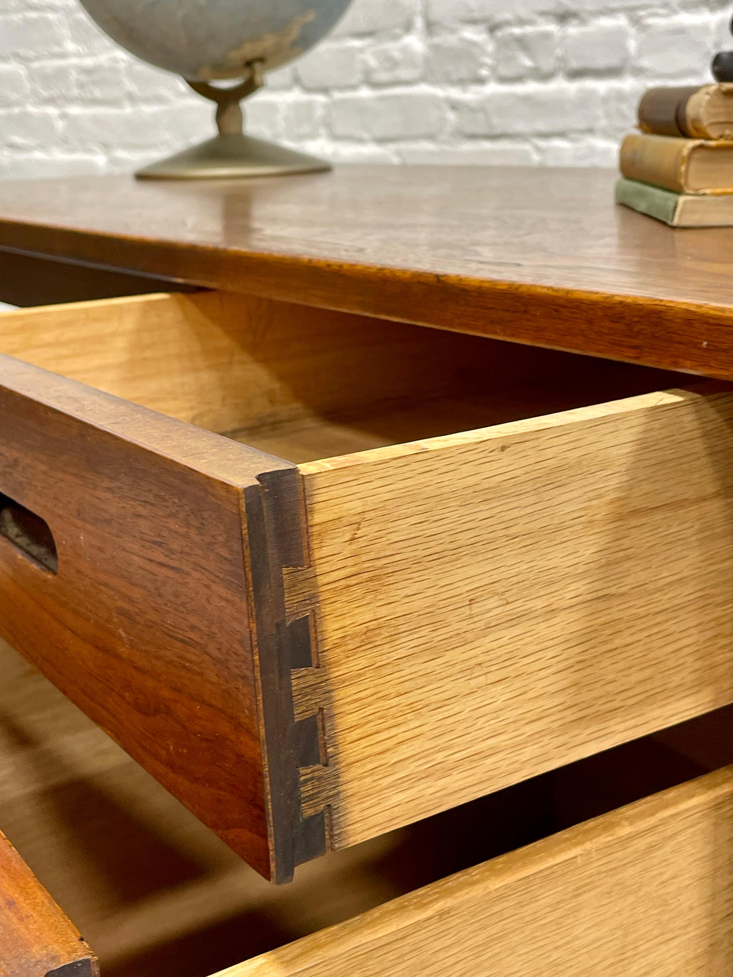 Simple + Clean Mid Century MODERN WALNUT DESK, 1960's 5