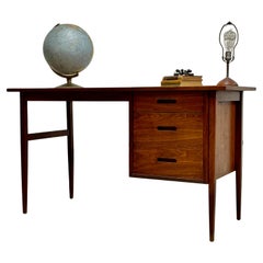 Simple + Clean Mid Century MODERN WALNUT DESK, 1960's