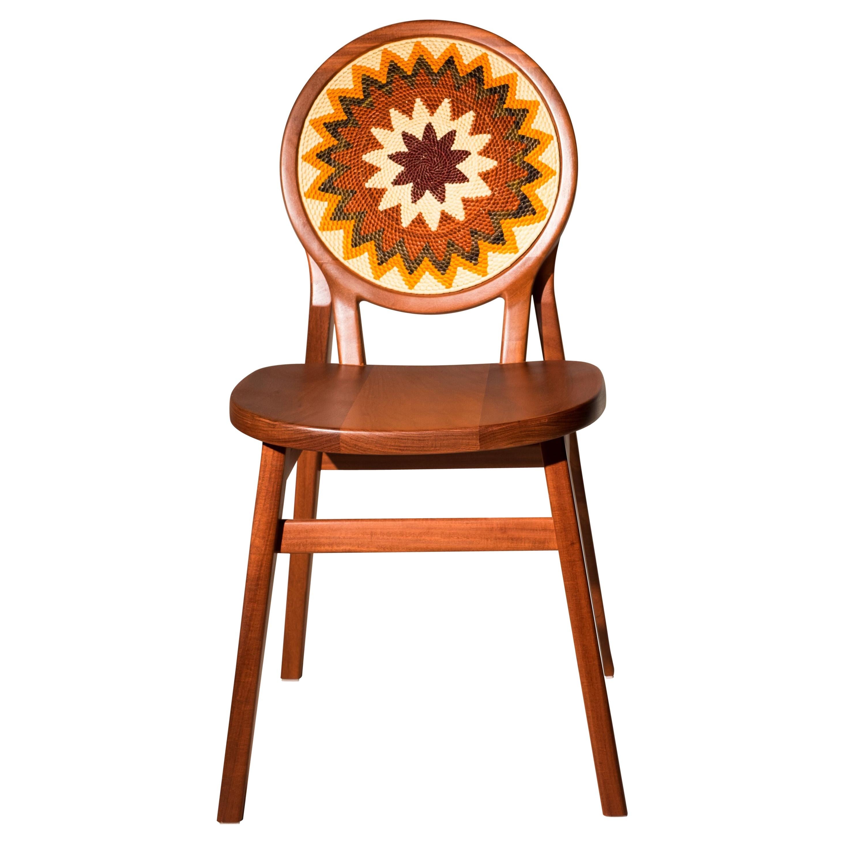 Cocar Chair, without headdress in Cabreúva wood - With artisans from Brazil