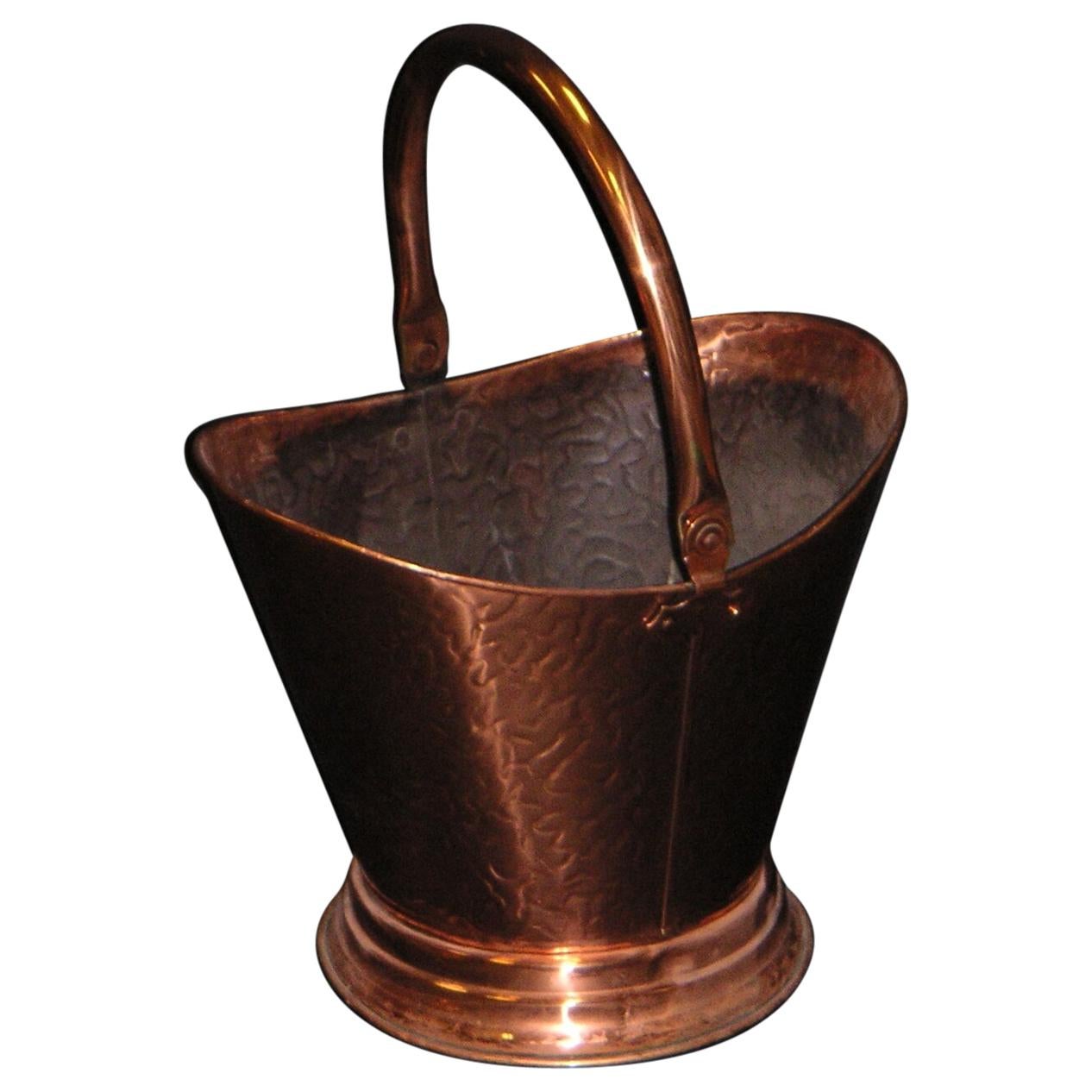 Copper and Brass Coal Bucket at 1stDibs