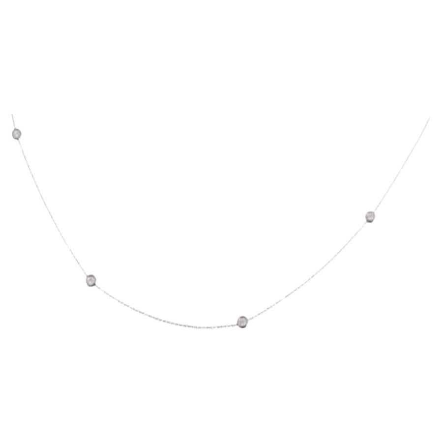 Simple Diamond-by-the-Yard Necklace Pendant