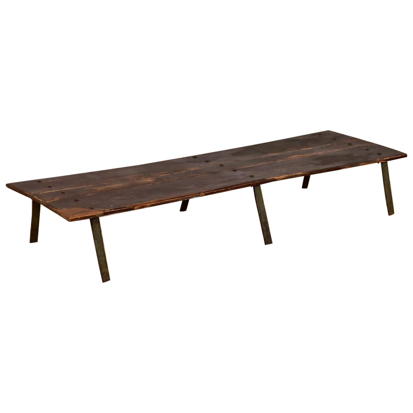 Simple Hardwood Coffee Table, 20th Century For Sale