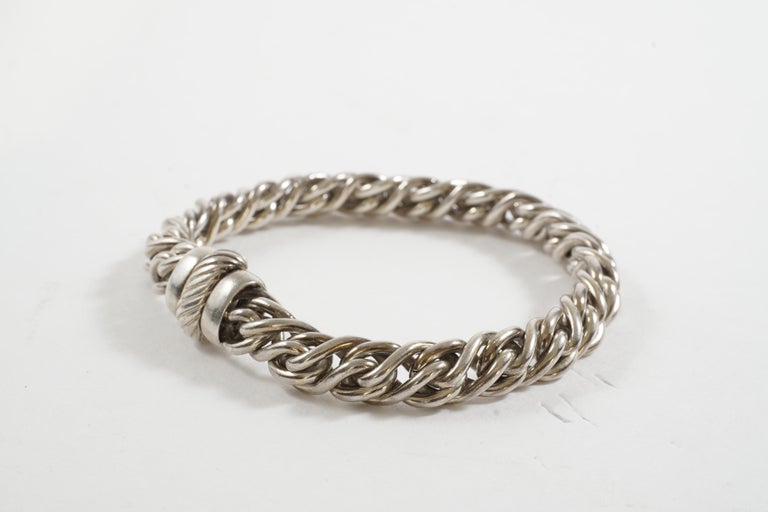 Vintage, Sterling Silver, David Yurman Link Chain Bracelet w
