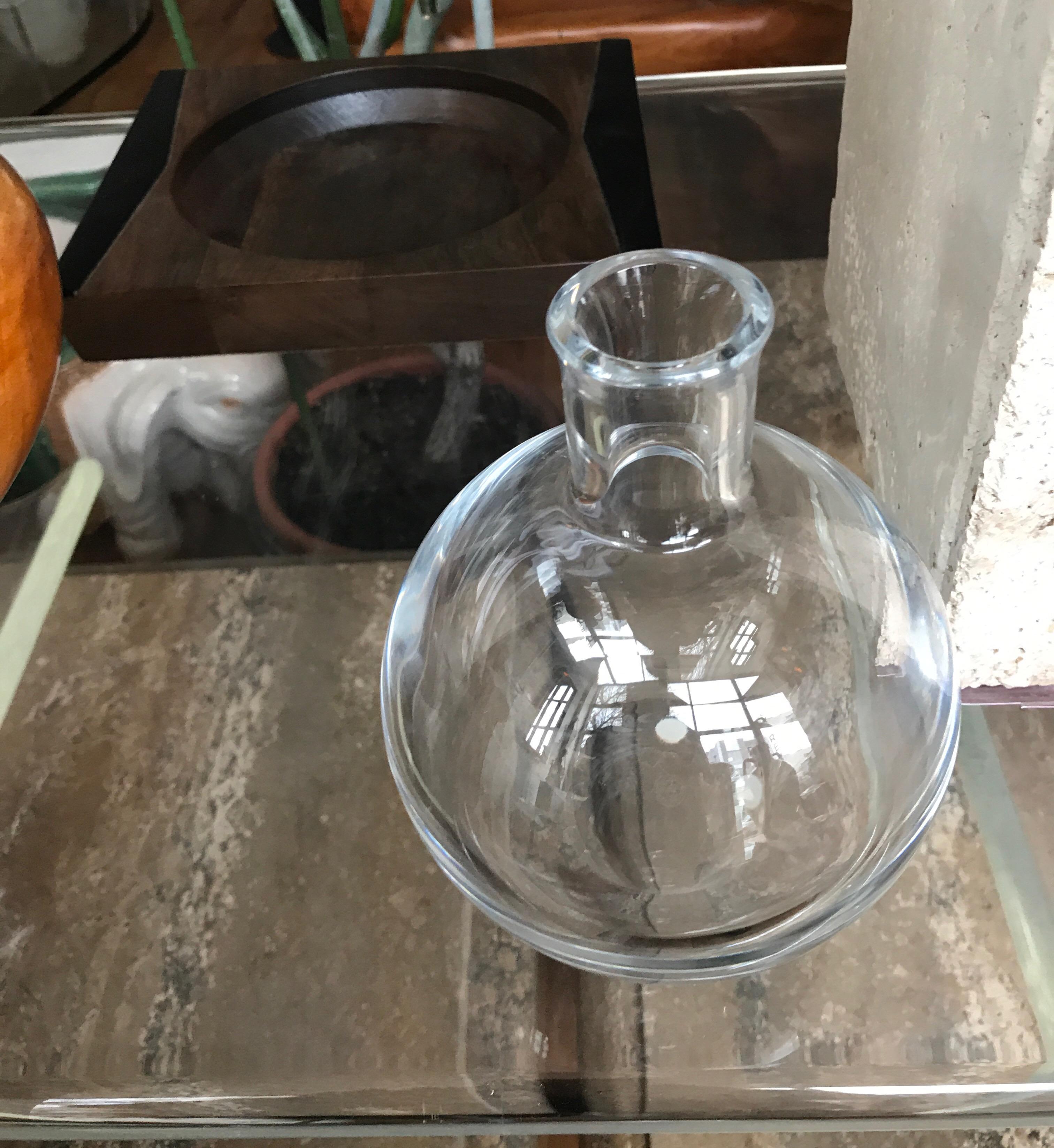 Simple Modern Clear Crystal Baccarat Vase France 4