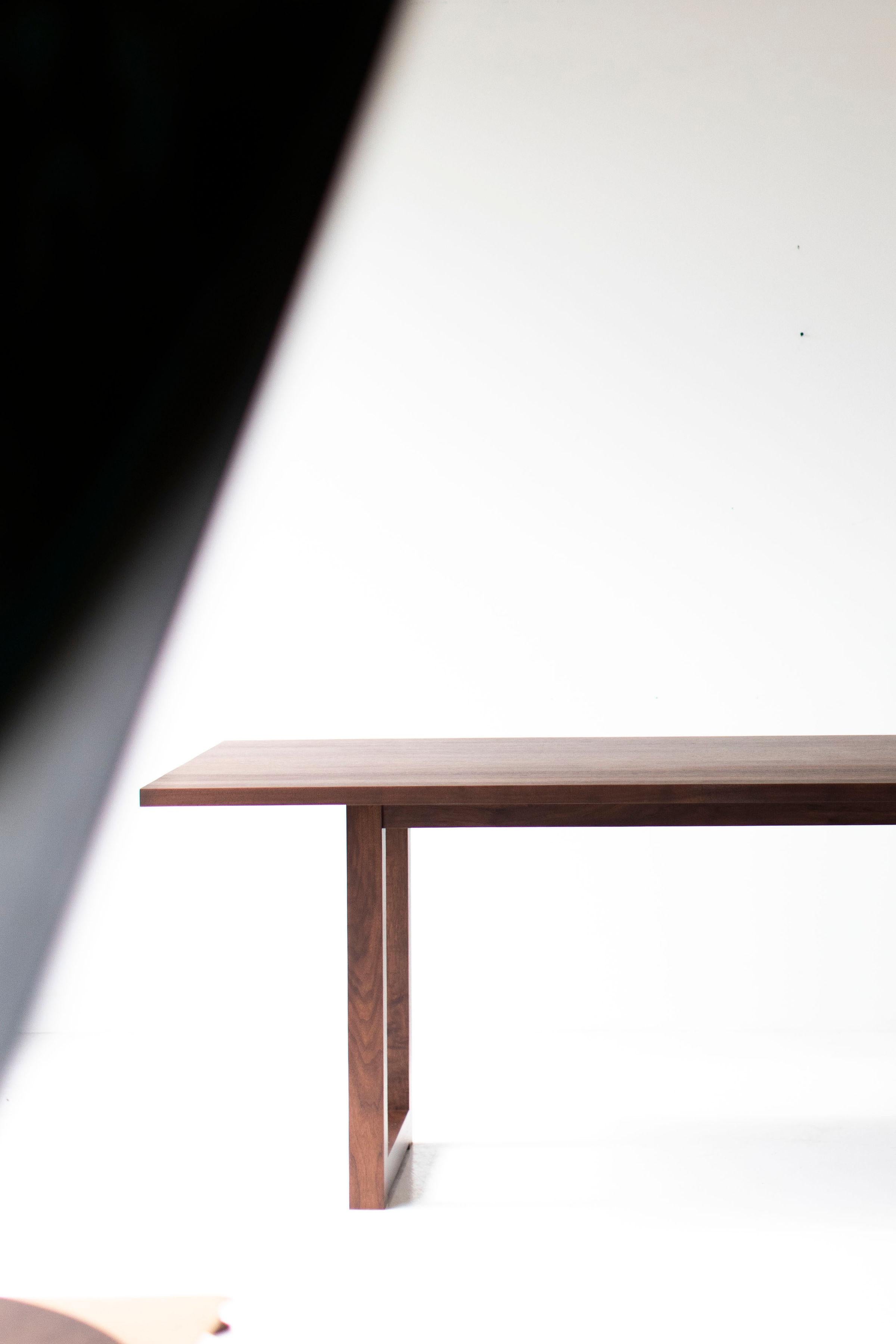 Simple Modern Dining Table, Walnut For Sale 1