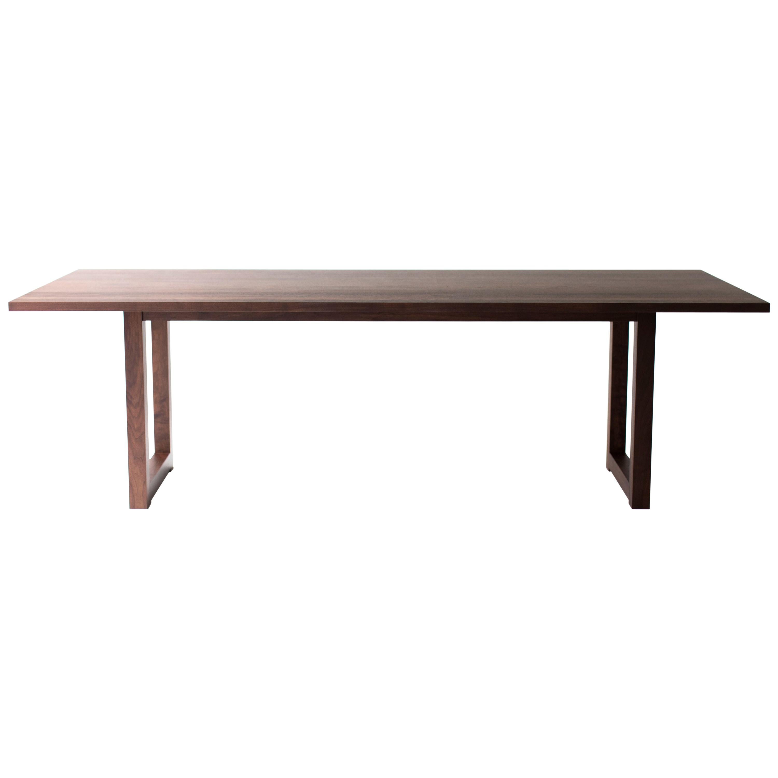 Simple Modern Dining Table, Walnut For Sale