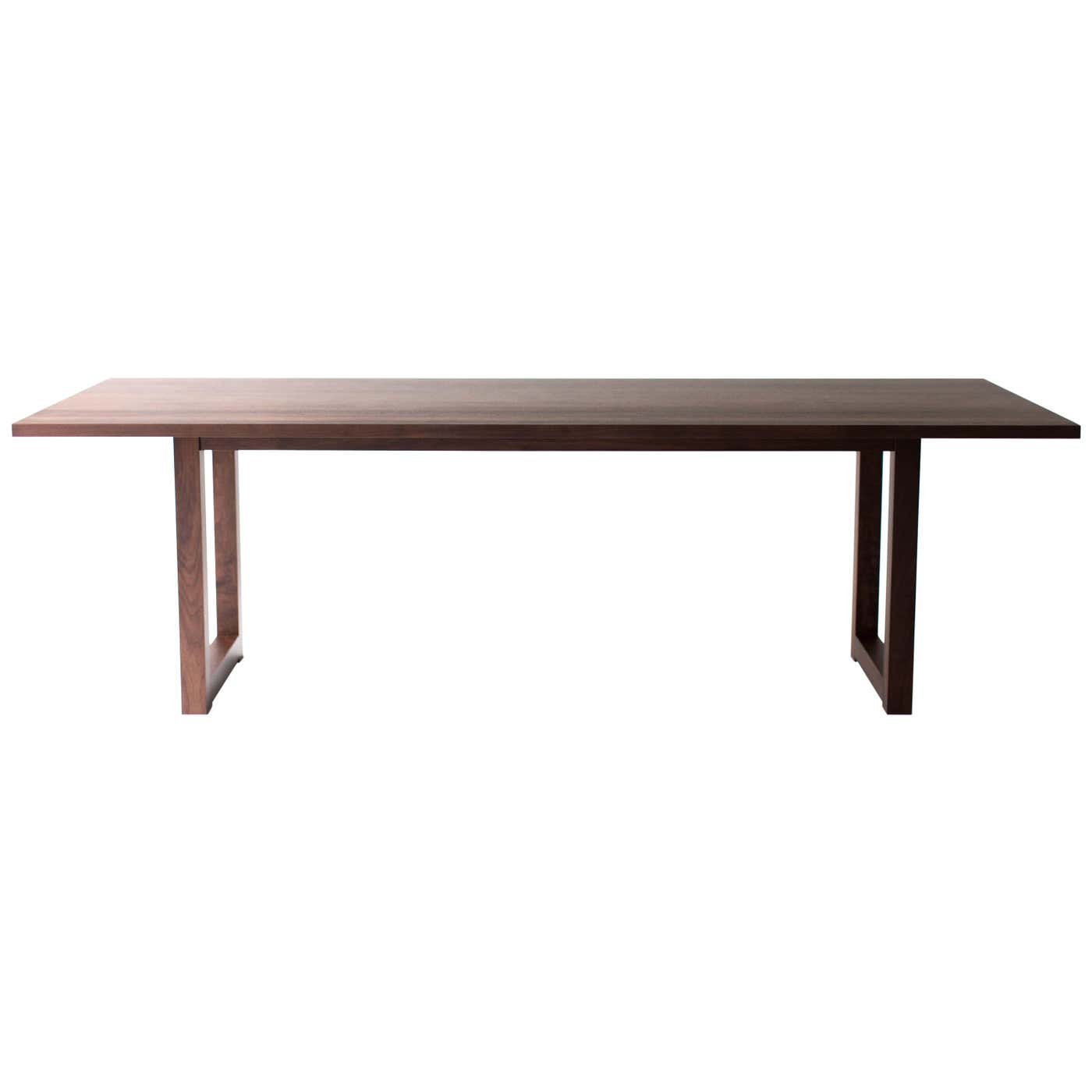 Simple Modern Dining Table, Walnut For Sale at 1stDibs | simple dining ...