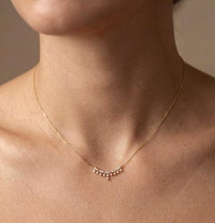 Collana semplice con moissanite per donna, in argento sterling 925: un bellissimo regalo.