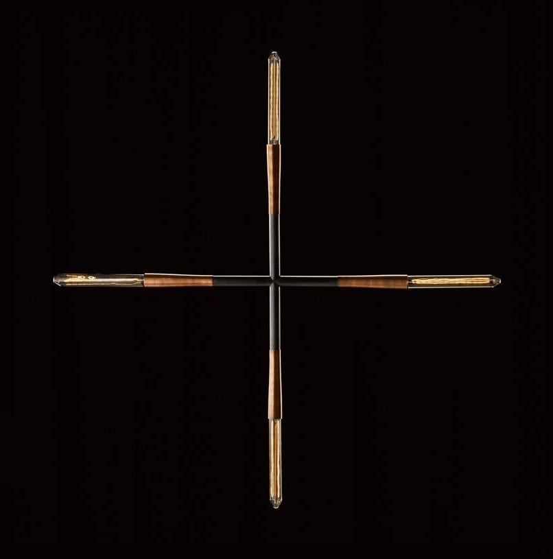 Lights de suspension Contemporary Large Simple X Dark Bronze by Christopher Boots en vente 1