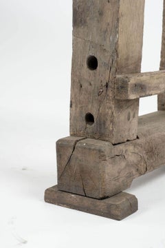 Simple Rustic Oak Console