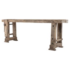 Simple Rustic Oak Console