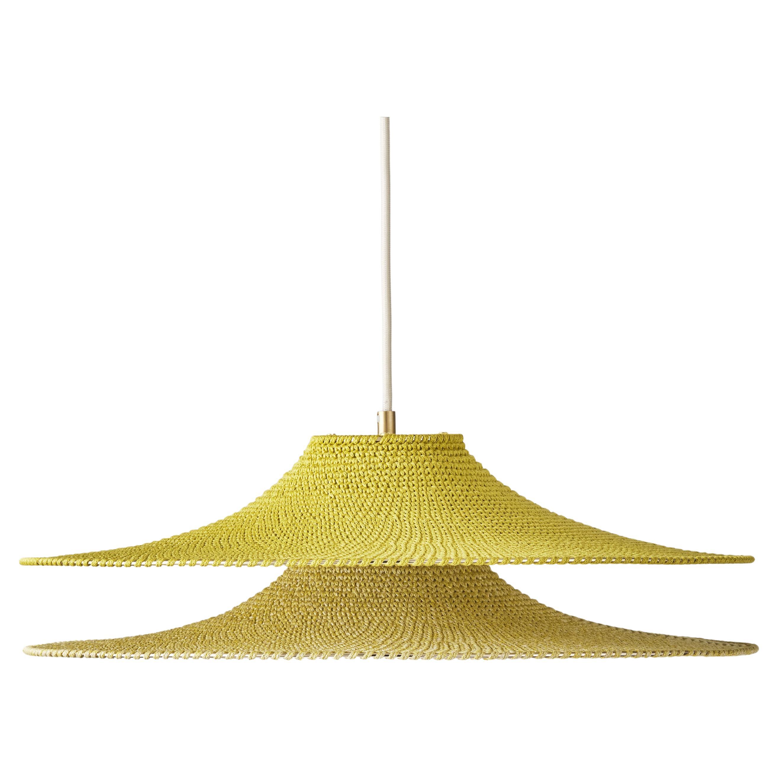 Ciondolo a paralume semplice 02 realizzato a mano, Ø60cm/23,6in