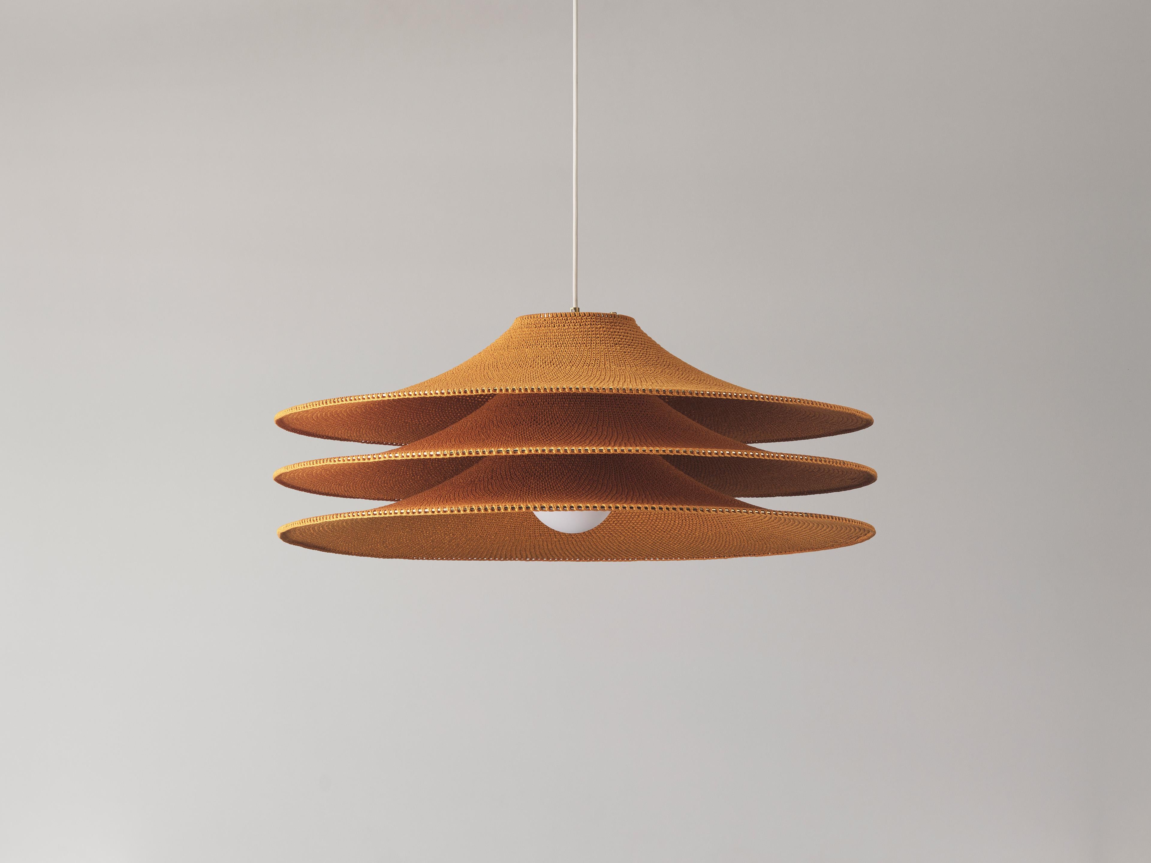 Scandinavo moderno Ciondolo con paralume semplice 03 realizzato a mano, Ø30cm/12in in vendita