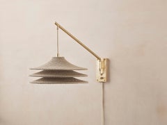Simple Shade 03 Short Wall Light, Ø30cm/11.8in, Hand Crocheted Egyptian Cotton