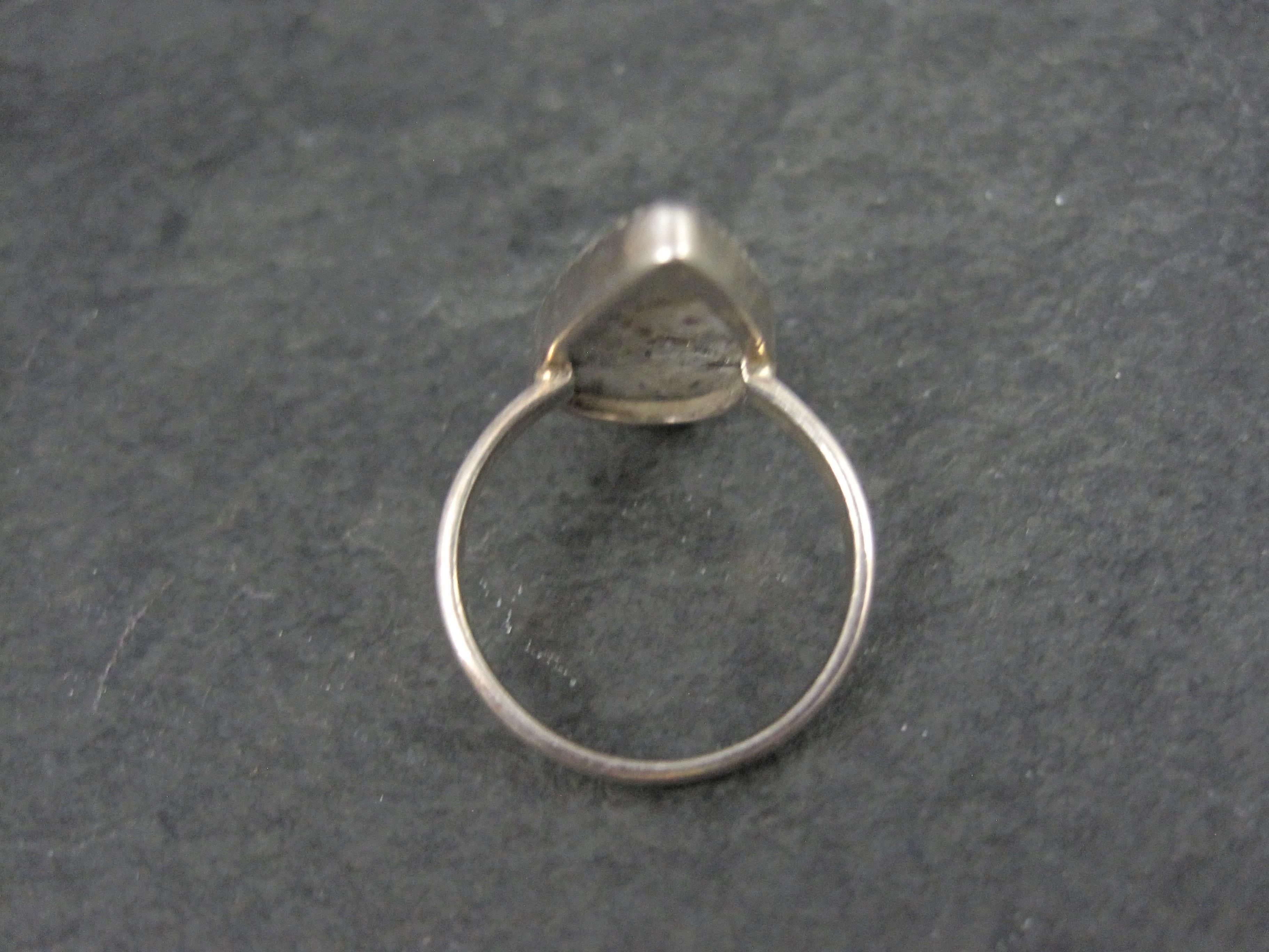 Bague simple en sterling Astrophylite Taille 8 Unisexe en vente