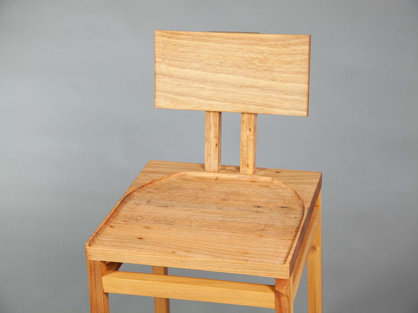Hand-Crafted The Simple Stools. Brazilian Solid Wood Design by Amilcar Oliveira For Sale