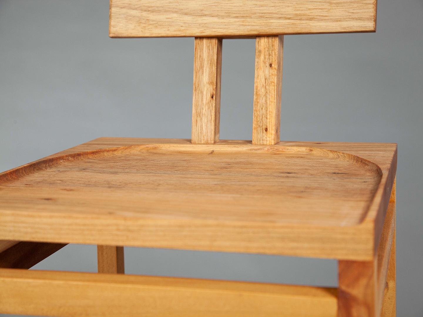 The Simple Stools. Brazilian Solid Wood Design by Amilcar Oliveira For Sale 2