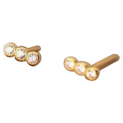 Simple Stud Earring For Women 925 sterling silver jewellery for wedding gift.