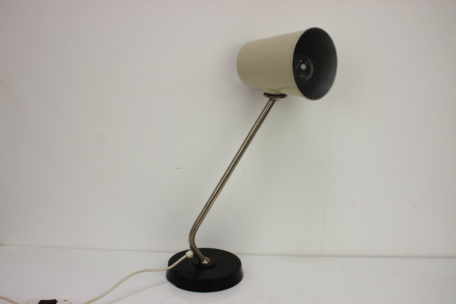 Simple Table Lamp, 1960's, Czechoslovakia In Good Condition For Sale In Praha, CZ