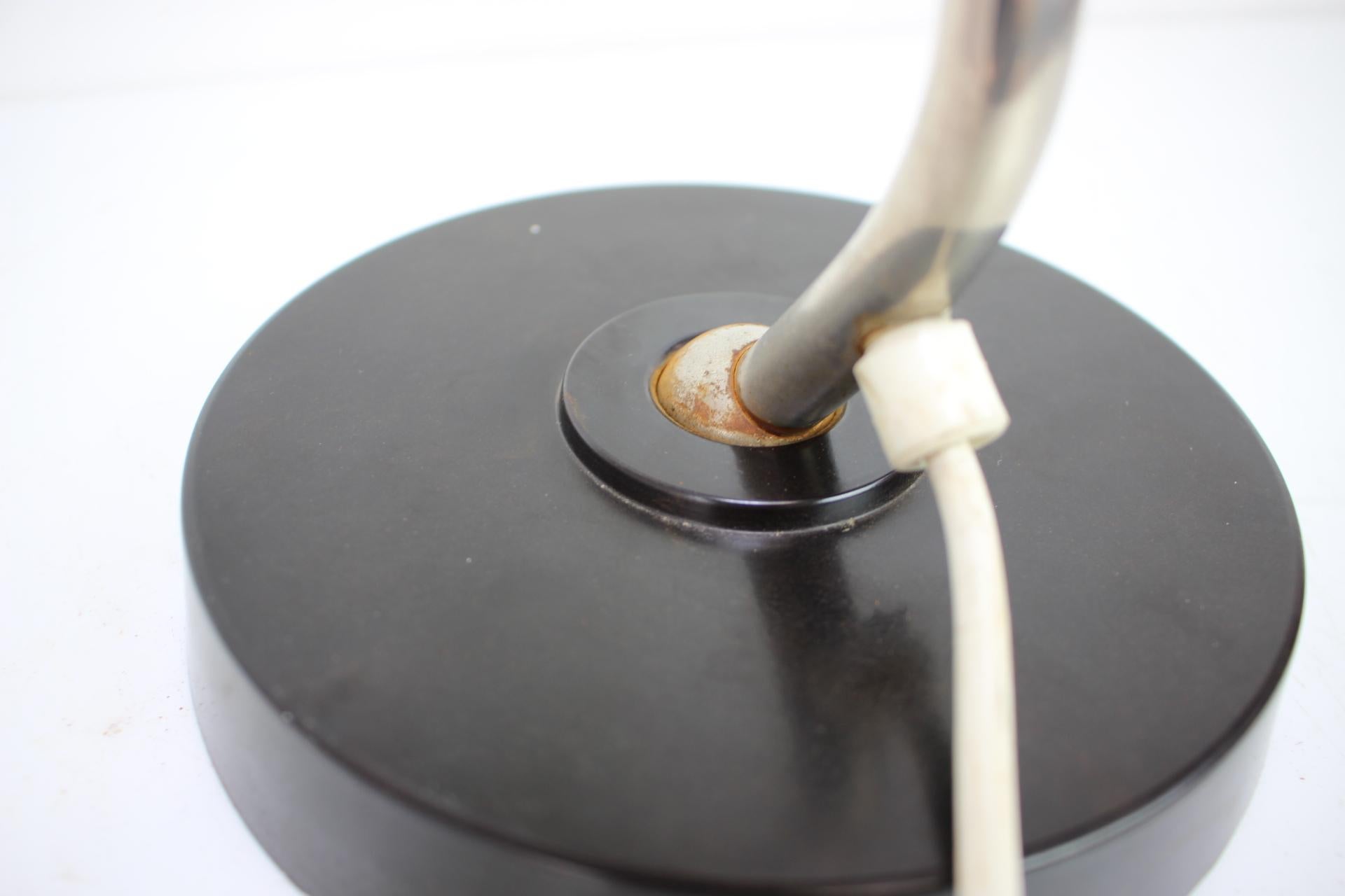 Metal Simple Table Lamp, 1960's, Czechoslovakia For Sale