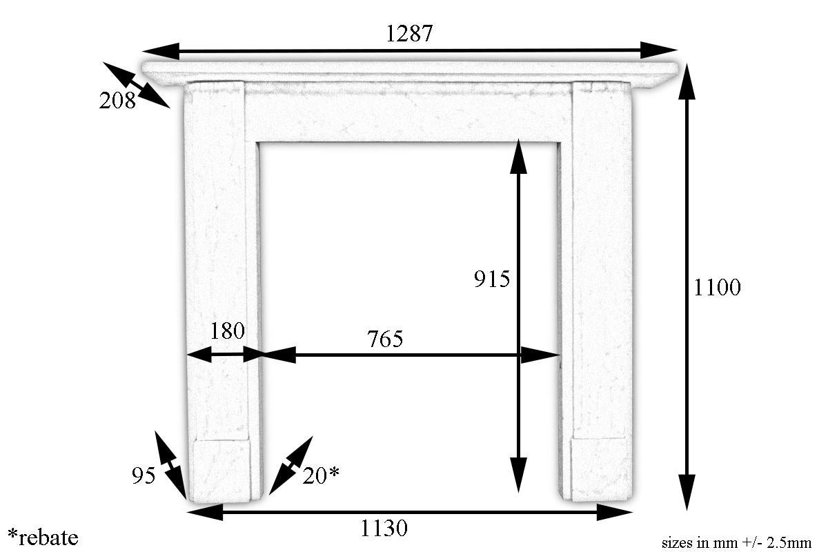 simple marble fireplace