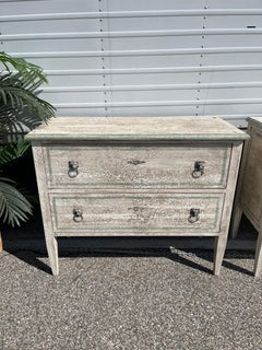 Simple white patina drawer