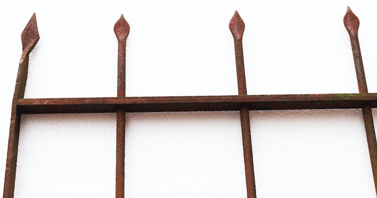 19th Century Simple Wrought Iron Side Gate For Sale
