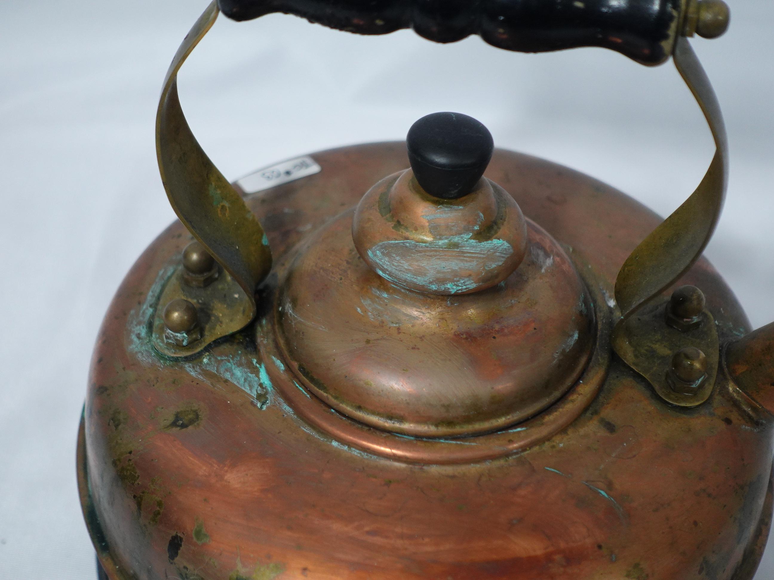 Simplex Buckingham by Newey & Bloomer Copper Rapid Boil Tea Kettle, TC#03 In Good Condition For Sale In Norton, MA