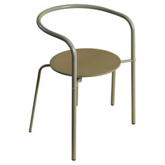 Simplex Chair in Cement Grey Stained Beech Wood by Oscar Tusquets