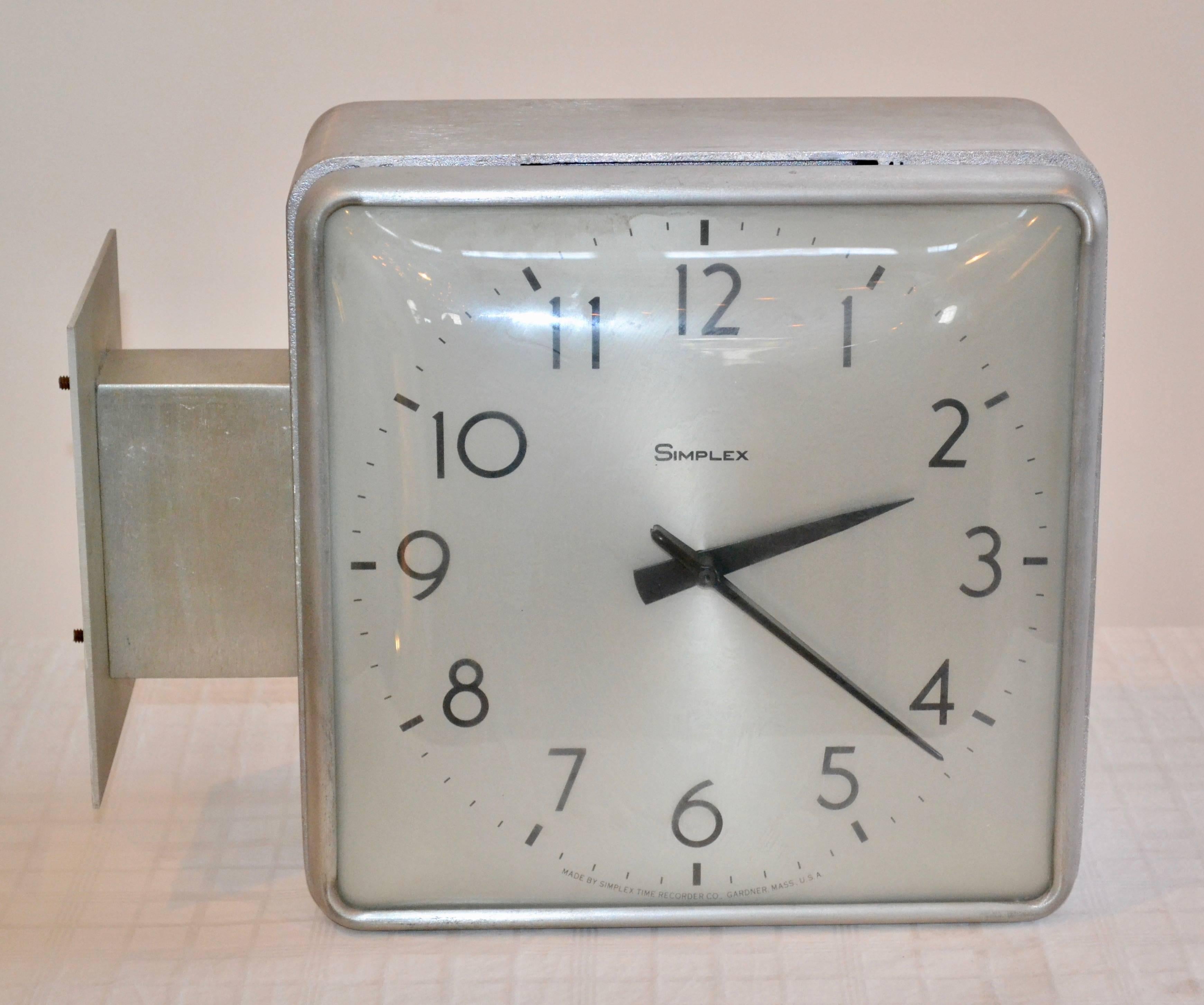 Aluminum Simplex Double-Sided Clocks