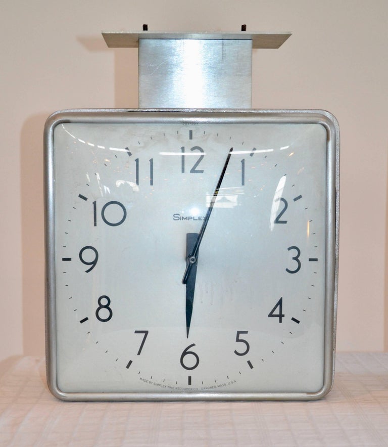 Simplex DoubleSided Clocks at 1stDibs simplex clocks, simplex double