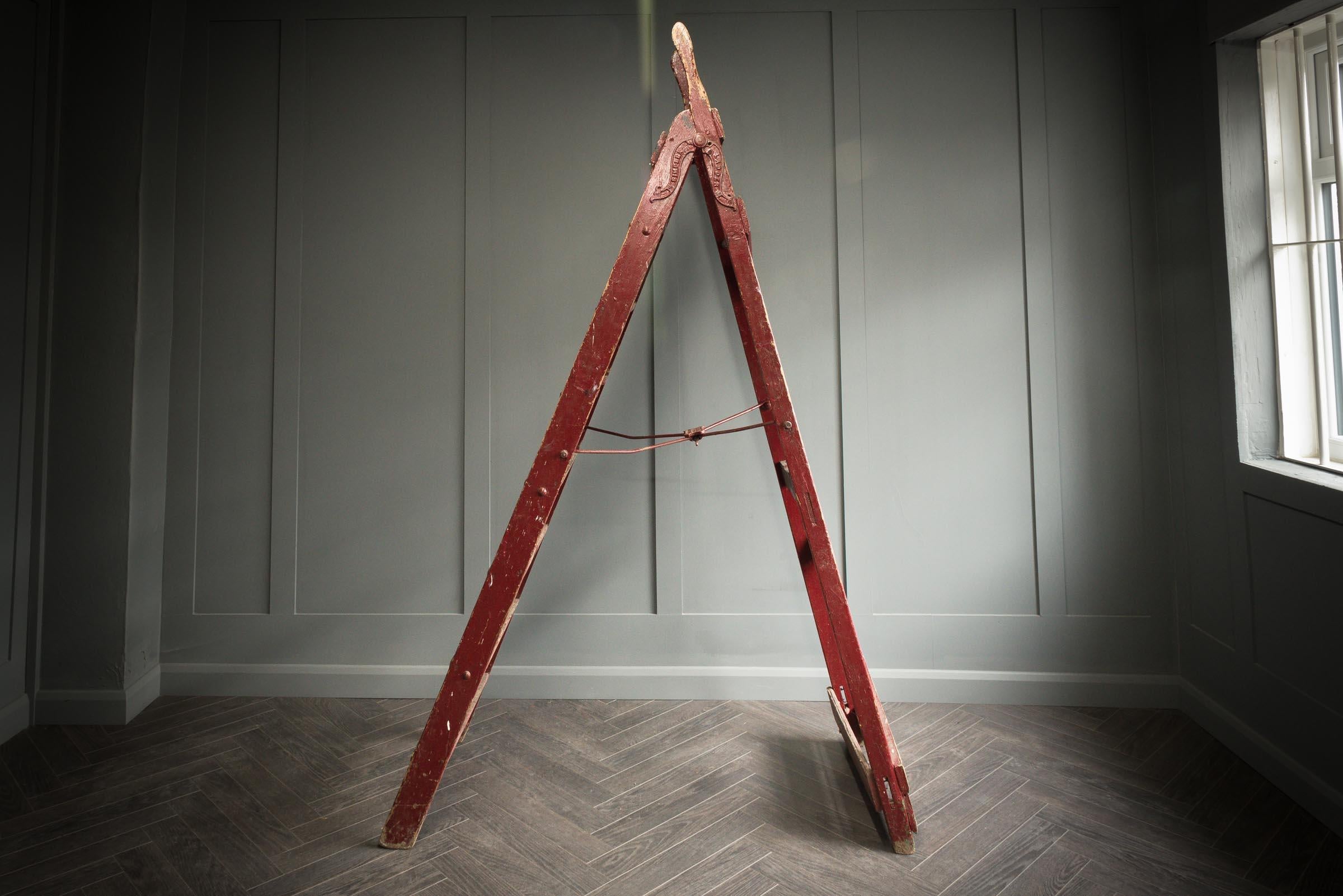 Simplex Large Step Ladder In Good Condition For Sale In Alton, GB