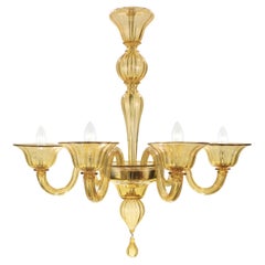 Lampadario Simplicissimus, 5 bracci ACACIA  Vetro di Murano di Multiforme