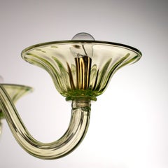 Lampadario Simplicissimus, 5 bracci in vetro di Murano da Multiforme